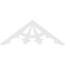 Ekena Millwork Pitch Riley Architectural Grade PVC Gable Pediment, 60"W x 22 1/2"H x 1"P (9/12) GPP060X023X100RIL - alternate 5